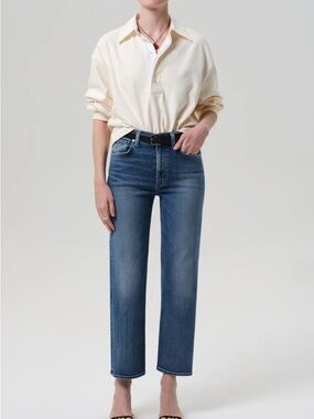 Citizens of Humanity  Palma Straight Clean Hem in Cooper, Size 26
